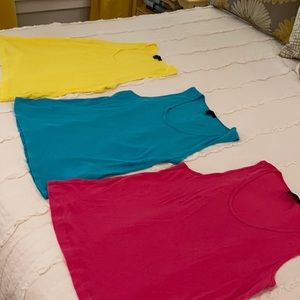 Set of 3J crew cotton and modal tank tops